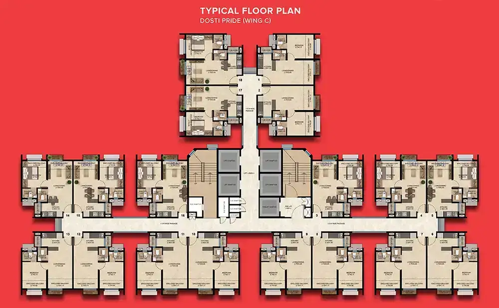 Dosti Greater Thane Floor Plans Dosti Greater Thane Floor Plans